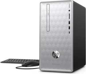 HP Pavilion 590-P0127C Mini Tower PC Intel i5-8th 16GB Ram 256GB SSD, Windows 11 - Picture 1 of 6