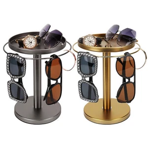 Rotating Sunglass Organizer Eye Glass Display Stand 360-degree Rotation Tray - Picture 1 of 11