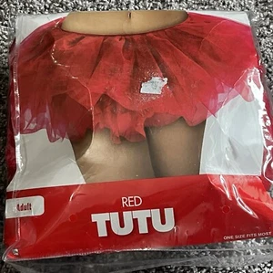 Sexy Adult Women's Classic Layered Tulle Fancy Ballet Dress Red Tutu Skirt NEW - Picture 1 of 2