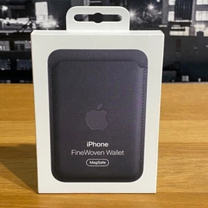 Portefeuille Apple iPhone FineWoven noir MagSafe iPhone 15 14 13 12 Pro Mini Max - Photo 1 sur 12