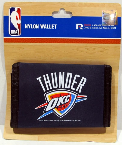 NBA Thunder OKC Tri-fold Nylon Wallet Cover