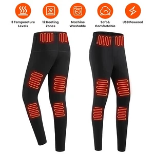 Winter Heated Pants Electric USB Body Warm Pants Men Women Heating Coat Trousers - Picture 1 of 16
