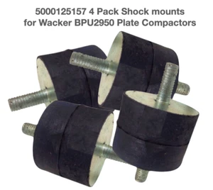 5000125157 4 Pack Shockmounts for Wacker BPU2950 Plate Compactors 0125157 - Picture 1 of 1