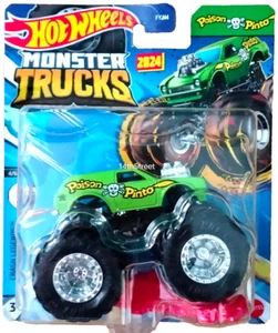 2024 HOT WHEELS MONSTER TRUCKS 1:64 CRASH LEGENDS 4/6 - POISON PINTO - Picture 1 of 1