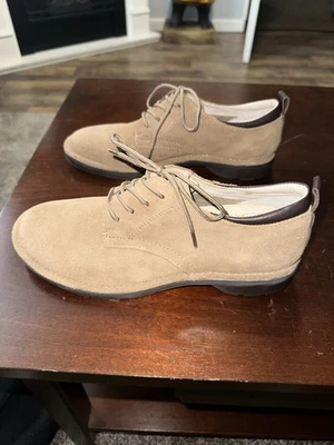 Bass Womens Sassy Brown Lace Up Suede Oxford Shoes Size 6.5 - Image 1 of 4