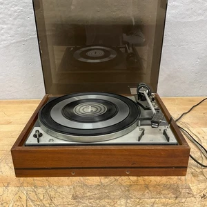 DUAL 1219 Automatic Turntable Tested and Working Vintage Woodgrain - Picture 1 of 5