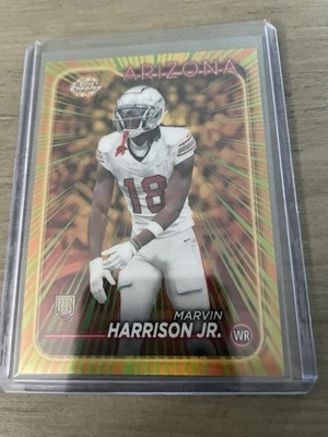 2024 Topps Cromo Marvin Harrison Jr. Radiante Novatos Estuche Hit Foto 1 de 4