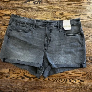Madewell | Women’s | High-Rise | Denim | Black | Jean Shorts | 20W - Picture 1 of 5