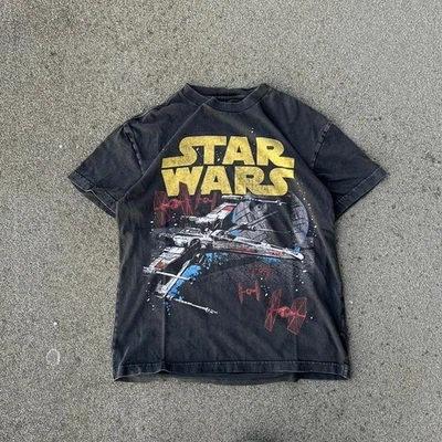 ABERCROMBIE & FITCH Star Wars Graphic Black Shirt Size Medium All Over Print - Image 1 of 4