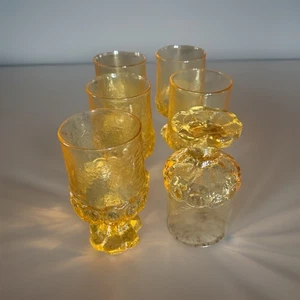 "Copas Franciscan Tiffin Madeira seda de maíz amarillo 5,5"" patas ~ Juego de 6" - Imagen 1 de 10