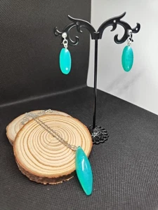 Orecchini Argento 925 e Resina Turchese - Foto 1 di 14
