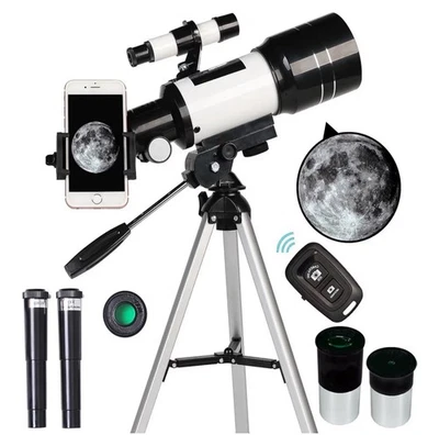 Telescope for Adults & Kids, 70mm Aperture Refractor (15X-150X) Portable Travel - Image 1 of 4