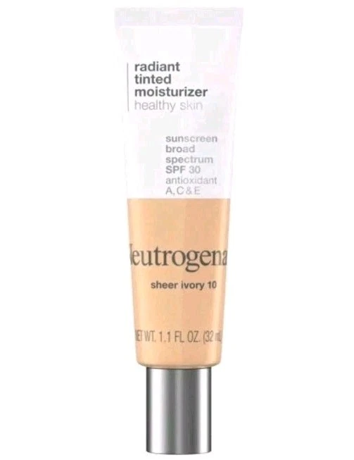 Neutrogena Healthy Skin Radiant Tinted Moisturizer Sheer Ivory 10