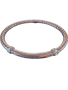 Brazalete Brazalete Brighton Plateado Grabado Love Crystal Twist 7.5” Para Mujer’s - Imagen 1 de 18