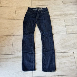 Pantalones de mezclilla John Varvatos Bowery para hombre 30x32 ajustados rectos azules - Imagen 1 de 4