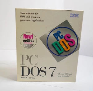 Ibm PC Dos 7 Edition on Sealed 3.5" HD Floppy Disks Vintage 1995 Software - Picture 1 of 12