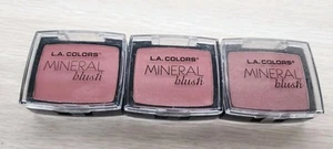 L.A. COLORS Mineral Blush "Plum" CMB870 0.15 Oz Lot Of 3 New Sealed Cruelty Free - Picture 1 of 3