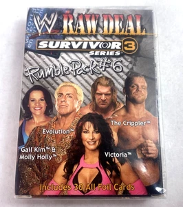 WWE Raw Deal Survivor Series 3 Raw Deal CCG Rumble Pack #6 Set New Sealed - Picture 1 of 2