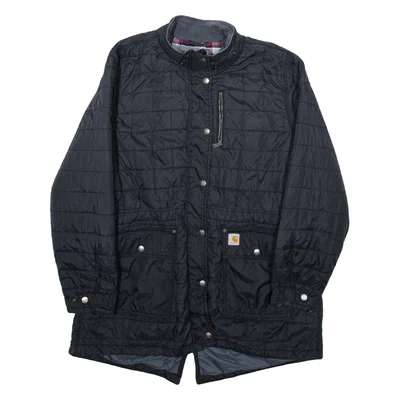 CARHARTT Womens Quilted Coat Black Nylon XL - Image 1 of 4