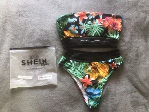 Women’s New Floral Bikini Size Small By Shein - Picture 1 of 6
