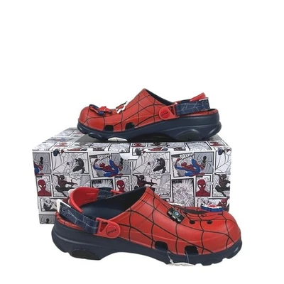 Crocs Spider-Man All-Terrain Clog Red Navy Marvel Shoes Men's Size 11 - Image 1 of 4