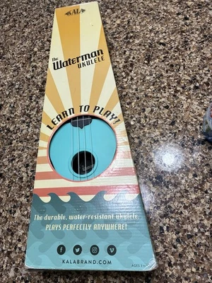 Kala Waterman KA-SWG-BL Soprano Ukulele Glows in dark Seafoam Grn w/ bag & box - Image 1 of 4