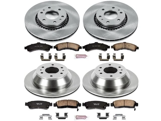 Kit de pastillas de freno delanteras y traseras y rotor para Chevy Trailblazer EXT SK778QS Foto 1 de 1