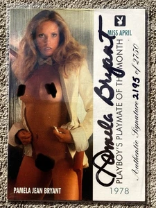 Pamela Jean Bryant Autogramm signed Karte Playboy 1995 Unterschrift nummeriert - Bild 1 von 2