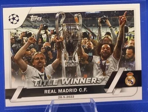 Topps Competiciones de Clubes UEFA 2022/23 - Ganadores del título Real Madrid #125 - Imagen 1 de 2