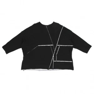 B Yohji Yamamoto Crack Dolman T Shirt Size 2(K-119073) - Picture 1 of 12