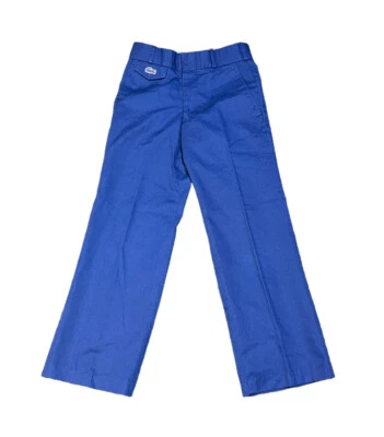 Vintage 80’s Boy's Izod Lacoste Size 8R Flat Front Royal Blue Pants - Image 1 of 4