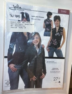 Jalie Patterns 2682 V-Ausschnitt Tops Schnittmuster Damen & Mädchen Neu UNCUT versiegelt - Bild 1 von 4