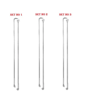 3x Tandoori Naan Seekh Hook And Scraper Set Of 2 Large Rods Skewers Sticks 40'' - Picture 1 of 8