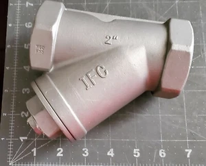 Watts® Wye Stainless Steel Strainer 2" 87SI-T (Threaded) 0823078 [Z4B3] - Picture 1 of 12