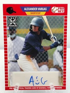 Alexander Vargas Auto RC 2021 Leaf Pro Set New York Yankees Rookie - Picture 1 of 2