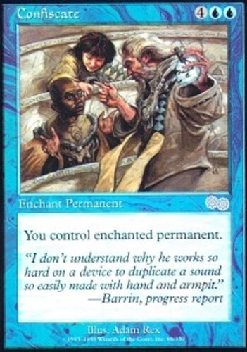 Confiscate ~ Heavily Played Urza's Saga MTG Magic UltimateMTG Blue Card - Image 1 of 1