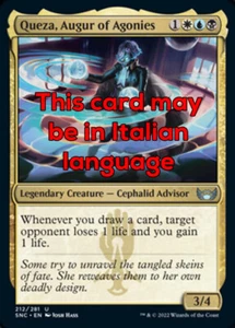 MTG 4x QUEZA, AUGUR OF AGONIES EXC - QUEZA, AUGURE DI AGONIE 212 - SNC - MAGIC - Picture 1 of 1