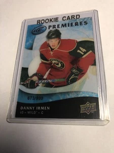 2009-10 UD Ice Premieres Danny Irmen Rookie #673/999 RC - Imagen 1 de 2