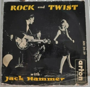 Jack Hammer - Rock & Twist Rare Israel Only 10" Johnny Hallyday Cover Error - Picture 1 of 3