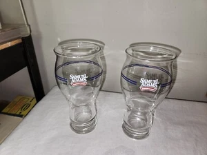 Vasos de cerveza grabados vintage Samuel Adams Boston Lager "Orgullosos de tu cerveza" - Imagen 1 de 13