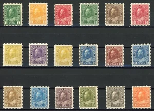 Canada 1911-25 King George V Scott# 104-122 Mint VF/XF OG H/LH 💎 - Picture 1 of 2