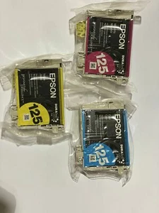 Epson OEM Genuine 125 Color Ink Cartridges - Picture 1 of 1