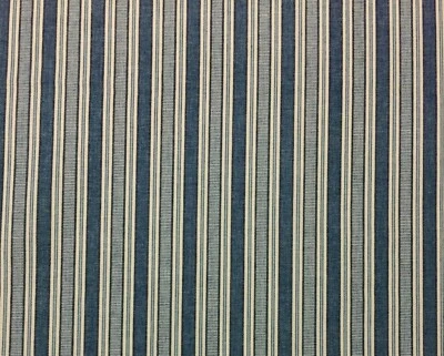 TELA DE TAPICERÍA A RAYAS DENIM AZUL DOWNEY BALARD DESIGNS POR YARDA 54"W Foto 1 de 4