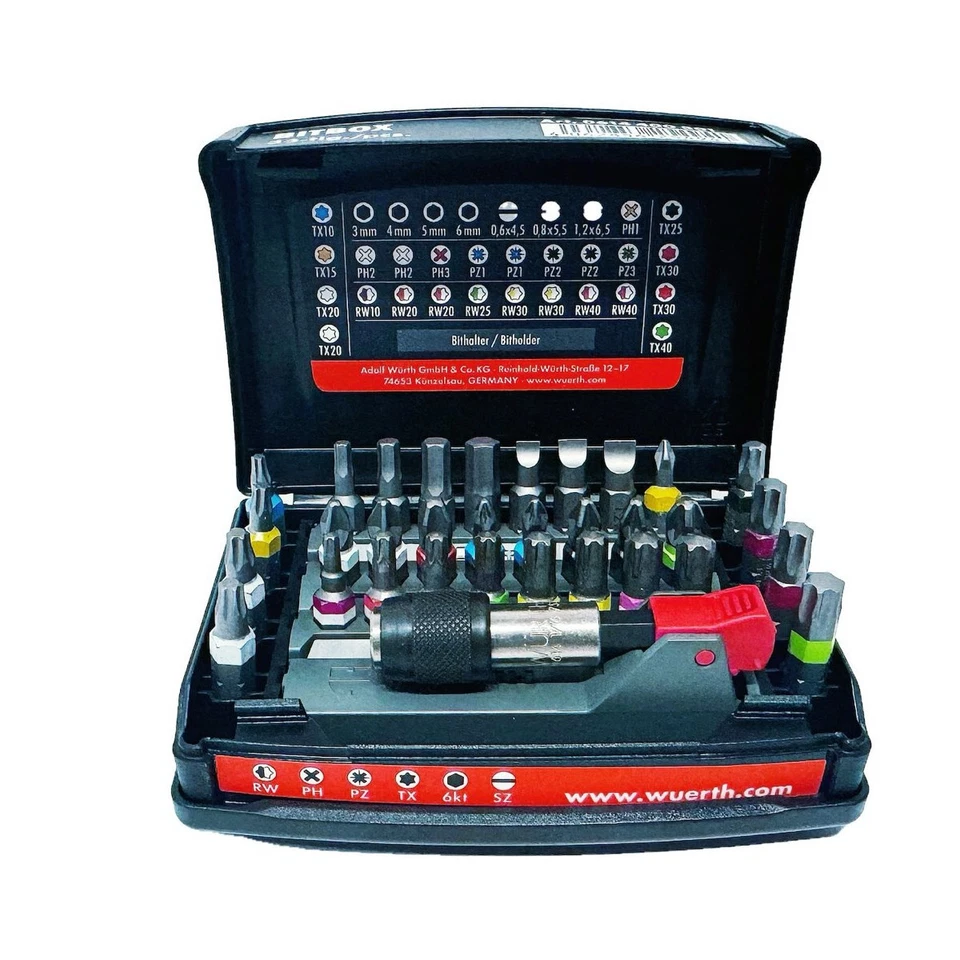 Würth BIT-Box 33-tlg.| RW PH PZ TX Innensechskant Schlitz Antrieb - Bild 1 von 1