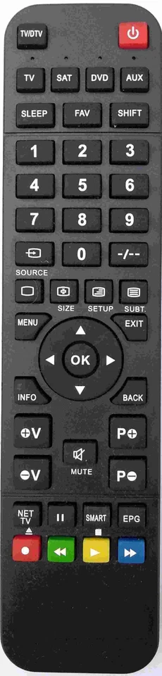 Telecomando gia' programmato per Tivùsat Telesystem TS9018 HEVC TIVUSAT