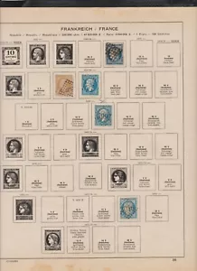 Francia 1 página sellos colección 1849 - Imagen 1 de 1