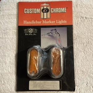 Custom Chrome Handlebar Marker Lights Blinkers - Picture 1 of 6