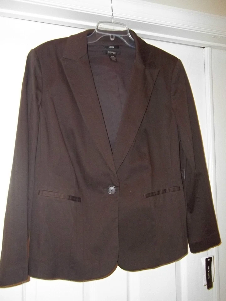 Blazer Damas/Mujeres-Marrón-Talla 16W-Estilo&Co de Macy's Nuevo con Etiquetas Foto 1 de 1