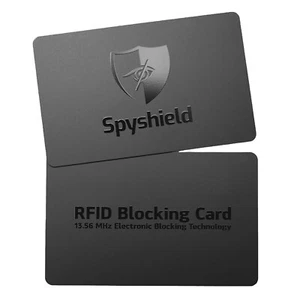RFID Blocker Karte NFC Schutzkarte Störsignal Bank, EC, Kreditkarte, Reisepass - Bild 1 von 13