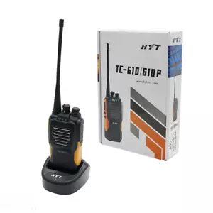 HYT TC-610 TC610 UHF Radio 5 Watt 16 Channel Two Way Radio UHF Walkie Talkie - Picture 1 of 6